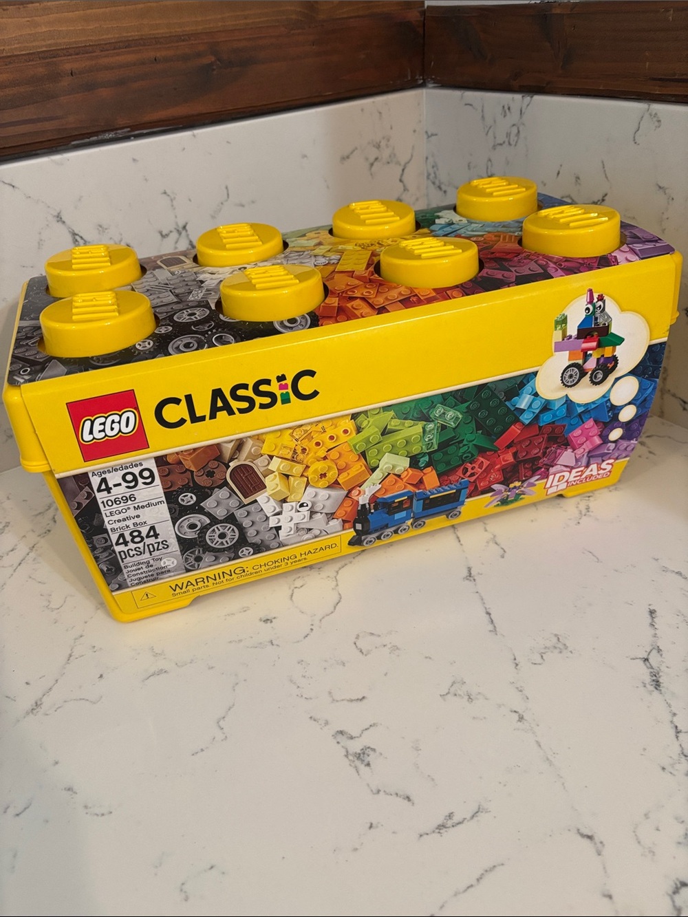 New Lego Classic Yellow Brick Box with Multicolor Pieces